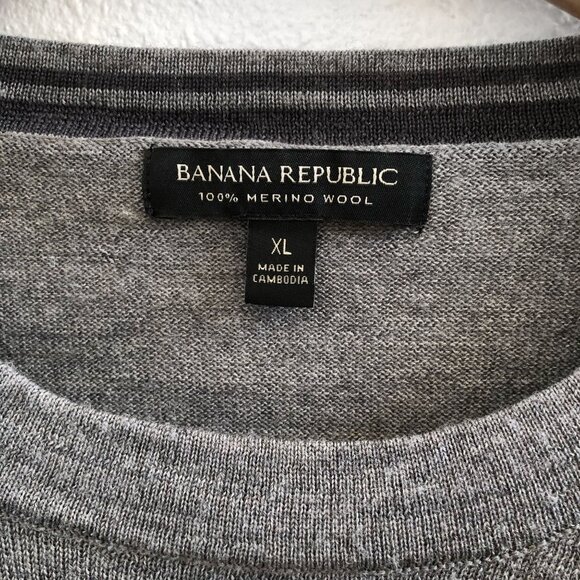 BANANA REPUBLIC Men's 100% Merino Wool Sweater Size XL - Picture 8 of 12
